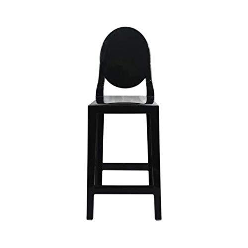 OOzie Möbel Schreibtischstuhl Bar Teeladen Zuhause Café Stuhl Freizeit Hohe Rückenlehne Multifunktionsstuhl Barstühle/Rot/65 cm (Schwarz 65 cm) von OOzie