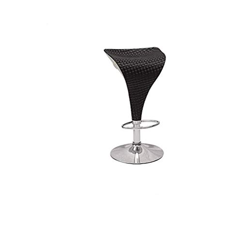 OOzie Möbel Schreibtischstuhl Barstuhl Fußhocker Arbeitshocker Bar Freizeit Hochhocker Fußhocker Metalldrehstuhl/verstellbar/Schwarz (Schwarz) von OOzie