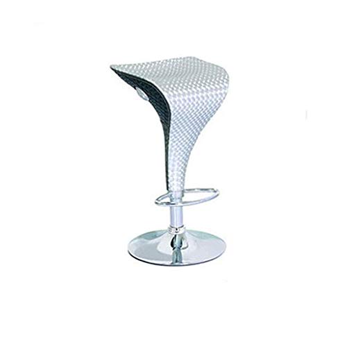 OOzie Möbel Schreibtischstuhl Barstuhl Fußhocker Arbeitshocker Bar Freizeit Hochhocker Fußhocker Metalldrehstuhl/verstellbar/Schwarz (Weiß) von OOzie