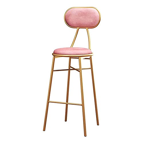 OOzie Möbel Schreibtischstuhl Küchenstühle mit Metallbeinen für Frühstückstheke, Küche und Zuhause, max. 200 kg/Grün/Sitzhöhe 75 cm (Rosa Sitzhöhe 65 cm) von OOzie