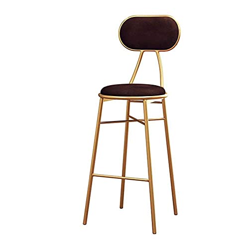 OOzie Möbel Schreibtischstuhl Küchenstühle mit Metallbeinen für Frühstückstheke, Küche und Zuhause, max. 200 kg/Grün/Sitzhöhe 75 cm (braune Sitzhöhe 65 cm) von OOzie