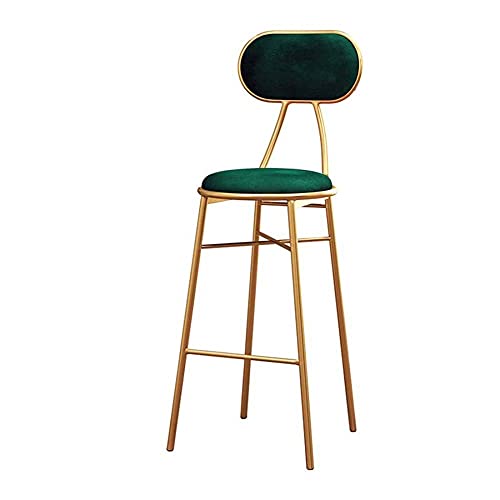 OOzie Möbel Schreibtischstuhl Küchenstühle mit Metallbeinen für Frühstückstheke, Küche und Zuhause, max. 200 kg/Grün/Sitzhöhe 75 cm (grüne Sitzhöhe 45 cm) von OOzie