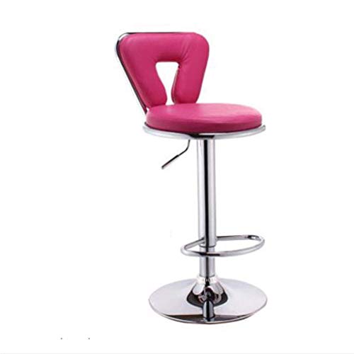 OOzie Möbel Schreibtischstuhl Rollender Drehhocker Höhenverstellbar Heben Küche Bar Café Freizeit Vorbereitung Test Pedalsitz/Lila (Pink) von OOzie