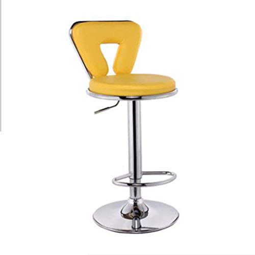 OOzie Möbel Schreibtischstuhl Rollender Drehhocker Höhenverstellbar Heben Küche Bar Café Freizeit Vorbereitung Test Pedalsitz Barstühle/Lila (Gelb) von OOzie