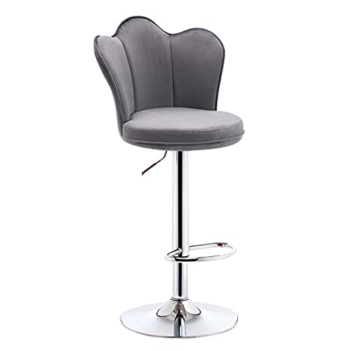 OOzie Schreibtischstuhl, Barhocker, anhebbare Barhocker, ergonomischer Drehstuhl mit Rückenlehne, höhenverstellbar, hoch – gepolsterte Stahlbasis/40–50 cm (61) von OOzie