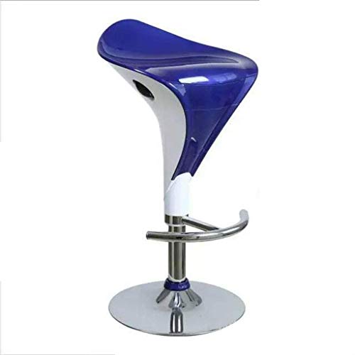 OOzie Schreibtischstuhl, Barstuhl, hoher Hocker, ABS-Material, kann angehoben und abgesenkt Werden, drehbar, für Küche, Zuhause, Gartenmöbel/Rot (blau) von OOzie