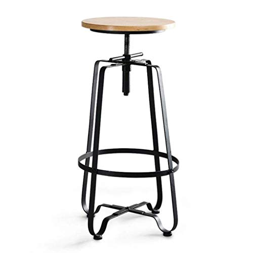 OOzie Schreibtischstuhl Hoher Barliftstuhl Eisen Teeladen Bar Rezeption Lässiger Metallfußhocker Küche Haus Gartenmöbel von OOzie