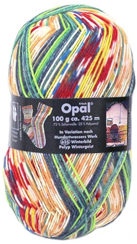 OPAL Hundertwasser Werk 625-Winterbild Polyp Wintergeist - 75% Wolle/25% Polyamid OPAL Hundertwasser Werk 625-Winterbild Polyp Wintergeist - 75% Wolle/25% Polyamid von OPAL