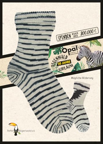 OPAL 4-fach 100g Regenwald 20 Jahre Jubiläum 1205 - Zebra von OPAL