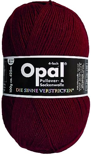 Opal Sockengarn - Uni 2020-4fach 9939 Rubinrot Opal Sockengarn - Uni 2020-4fach 9939 Rubinrot von OPAL