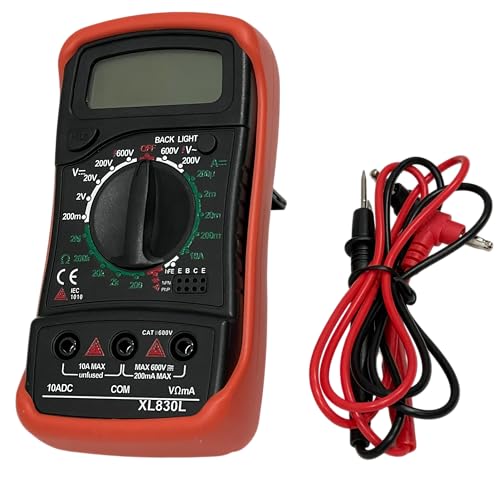 Digitales Multimeter XL830L, Voltmeter Amperemeter mit LCD-Display, tragbares Elektromessgerät, 51CH110_ von OPAX51