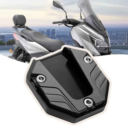 Motorrad Seitenständer Verlängerung für Ducati XDiavel S 2016-2019 2020 2021 2022 2023 2024 2025, Motorrad Ständer Fußvergrößerung Seitenständerpolster, Aluminium Antirutsch Ständerverlängerung von OPBVXQ