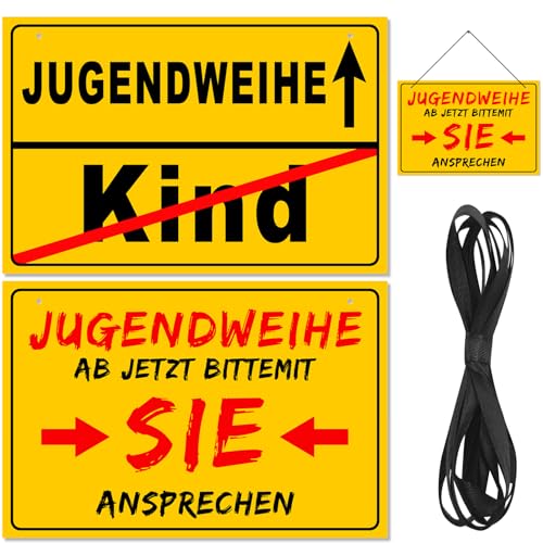 2 Stück Schild zur Jugendweihe Deko,Jugendliche Wandschild,Jugendliche Türschild,Teenager Zimmer Deko,Jugendweihe Deko,Teenager Schild als Teenager Mädchen Geschenke/Jungen Geschenk,20x30cm von OPEIXSAYKOC