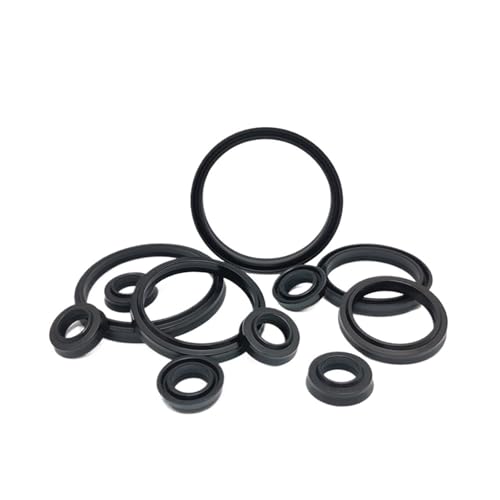 20 STÜCKE LBH-(ID 11,2~50mm) Doppellippen-Hydraulik-Staubdichtungen - Nitrilkautschuk (NBR) Öl & Verschleiß for Zylinder -20°C~100°C(LBH-31.5x39.5x5(6.5)) von OPEUSLIEV
