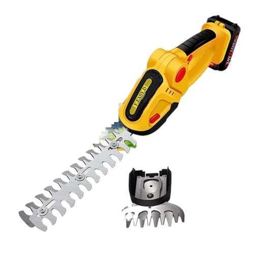 2 in 1 Akku-Heckenschere 36V Haushalts-Rasenmäher Akku-wiederaufladbare Gartenschere Rasenmäher Gartengeräte Für Heimwerker(2Pc 24V Battery) von OPFVUJIKX