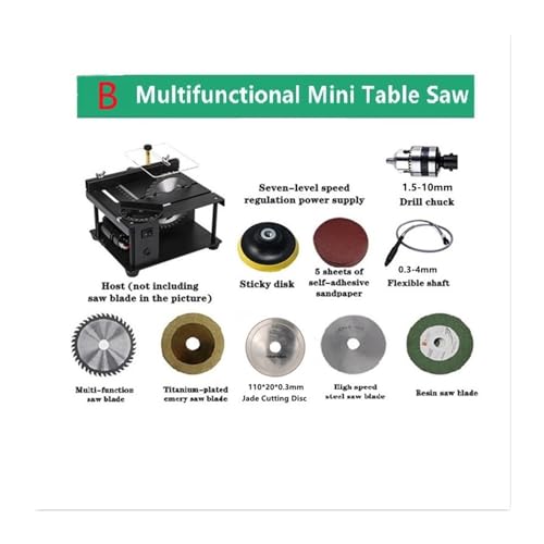 200 W Tischsäge Mini Desktop Elektrische Säge Cutter Geschwindigkeit Winkel Einstellbarer Schneider für Holz Kunststoff Acryl für Heimwerkergebrauch (B) von OPFVUJIKX