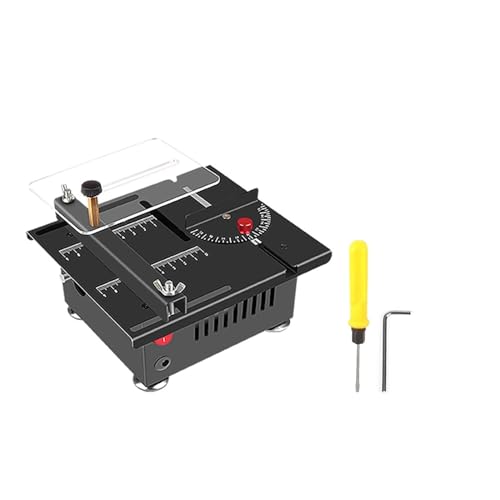 24V 100W Tischkreissäge Desktop Elektrische Säge Cutter Geschwindigkeit Winkel Hebbare Klinge Cutter for Holz Kunststoff Einstellbar Nicht einstellbar Für Heimwerker(Liftable Blade 3) von OPFVUJIKX