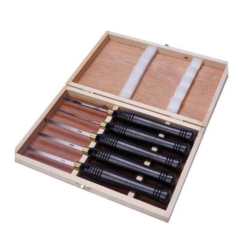 5 teile/satz HSS Drehmaschine Meißel Set Holzbearbeitung Drehen Werkzeug Set HSS High Speed ​​Stahl Halbkreis Messer Hand-gehalten Holz Drehen werkzeug Für Heimwerker von OPFVUJIKX