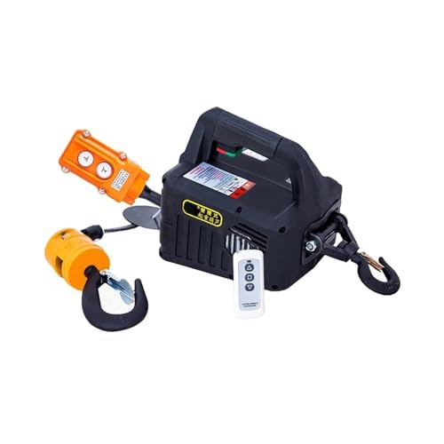 500 kg Fernbedienung Kran Hoist Draht Seil Elektrische Hoist Aluminium Shell Hoist Haushalt Innen Kleine Kran Hoist Für Heimwerker(Wire control,100 Kg 25m) von OPFVUJIKX