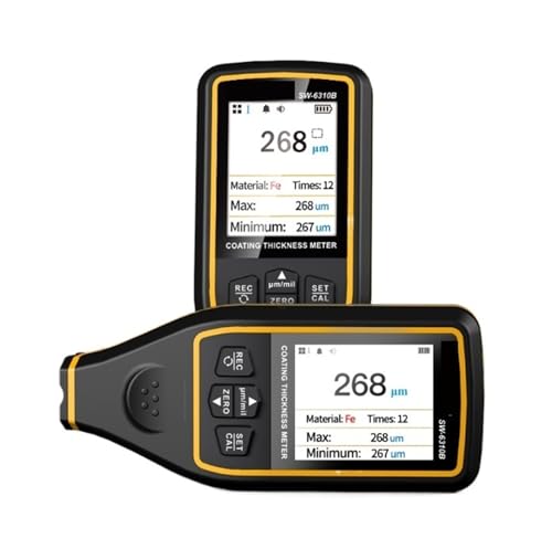 Beschichtungsdickenmessgerät for Autos SW-6310A 0,1 um/0-1700 FE/NFE Lackfilmdickenprüfgerät Beschichtungsmikrometer Lackierwerkzeuge Für Heimwerker(SW-6310B) von OPFVUJIKX
