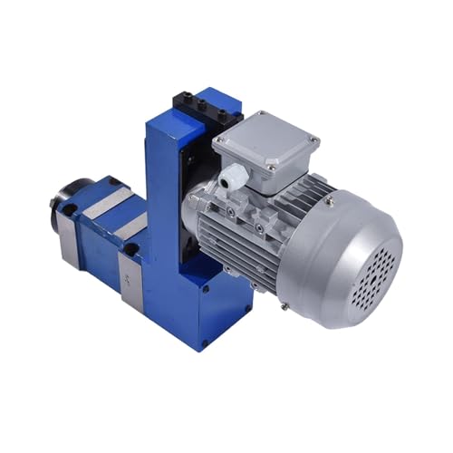 Bohren Und Fräsen Spindel Kopf Kombination 02 Hohe Geschwindigkeit Mit 0,75 Motor Draht Schneiden Halterung 380V 750W MT3 / BT30 / ER25 Für Heimwerker(F (high speed)) von OPFVUJIKX