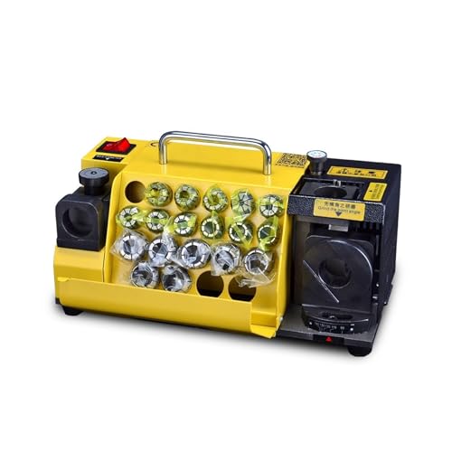 Bohrerschleifgerät, 3~20 mm, Bohrerschärfer, Schleifgerät + CBN/S-Schleifscheibe + 18 Spannzangen MR-20G Für Heimwerker(SDC) von OPFVUJIKX