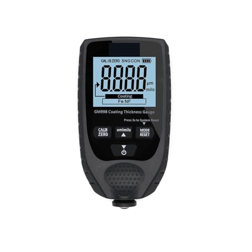 GM998 Hintergrundbeleuchtung Film Dicke gauge Auto Lack Tester Beschichtung Dicke Gauge NF lack tester Für Heimwerker(Full Black) von OPFVUJIKX