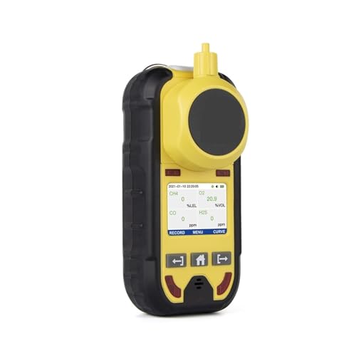 Gasmelder, Pumpe Multi Gas Detektor Gas Meter O2 H2S CO LEL 4 in 1 Sauerstoff Wasserstoff Sulfid Kohlenmonoxid Leck Detektor für Haus und Wohnmobil(Without Pump) von OPFVUJIKX
