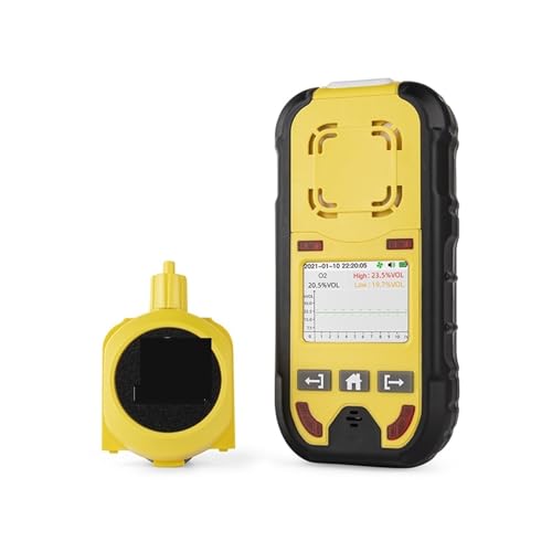 Gasmelder, Pumpe Multi Gas Detektor Gas Meter O2 H2S CO LEL 4 in 1 Sauerstoff Wasserstoff Sulfid Kohlenmonoxid Leck Detektor für Haus und Wohnmobil(with Pump) von OPFVUJIKX