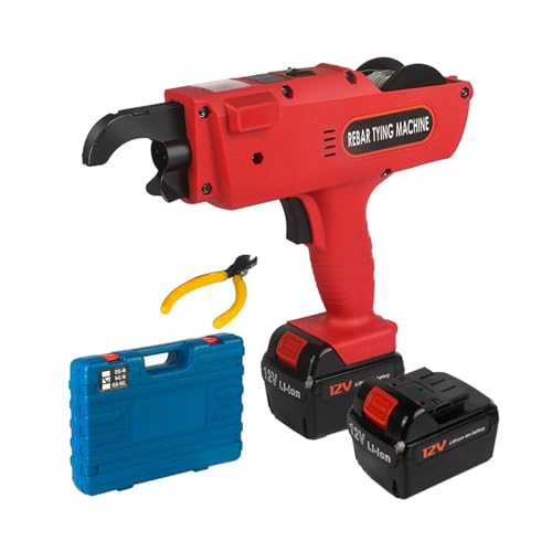 Hand Gehalten Stahl Maschine Rebar Binden Maschine 1500mAh 3000mAh Automatische Rebar Binden Maschine Cordless Draht Lithium-Batterie Für Heimwerker(6-25M 2pc 1500mAh) von OPFVUJIKX
