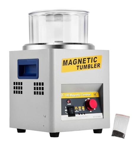 Mini KT-185 Magnet-Tumbler 180 mm, Schmuckpoliermaschine und Finisher-Maschine mit guter Zeitfunktion Für Heimwerker von OPFVUJIKX