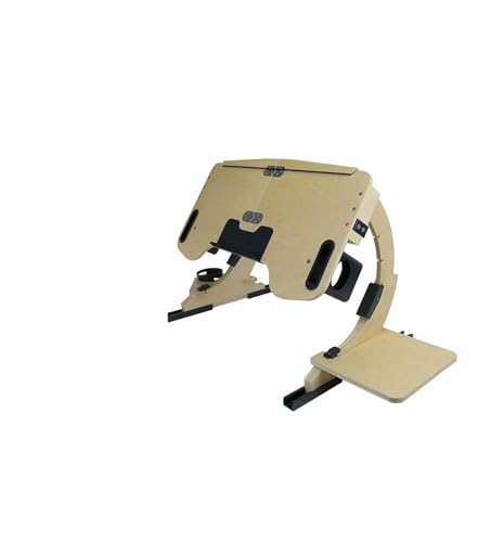 Multifunktionaler Liegeschreibtisch aus Holz, 360° verstellbarer Notebookständer, Schreibtisch-Computerständer, tragbarer faltbarer Ständer Für Heimwerker(Portable stand-01) von OPFVUJIKX