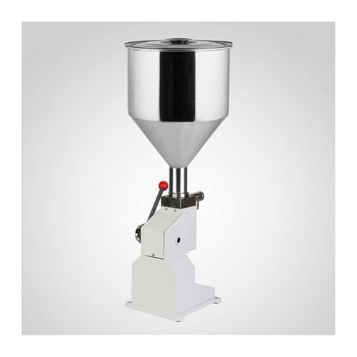 OPFVUJIKX 1-100 ml Lebensmittelfüllmaschine Manueller Druck Edelstahlpaste Abgabe Flüssigkeitsverpackungsausrüstung Verkaufte Crememaschine A03 Für flüssige Paste(Fill rang 5-50ml) von OPFVUJIKX