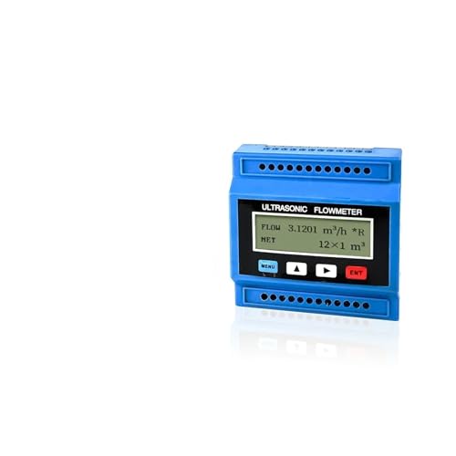 OPFVUJIKX 4-20mA RS485 Signal Ausgang Ultraschall Wasser Flüssigkeit Flow Meter PVC Edelstahl Rohr Modul Wand-montiert durchflussmesser DN15(Yellow) von OPFVUJIKX