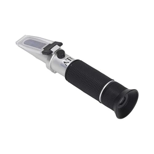 OPFVUJIKX Brix-Refraktometer, 0-32% Brix-Meter-Tester Refraktometer Tragbares Handheld-ATC-Zucker-Refraktometer for Getränke Honig Brix von OPFVUJIKX