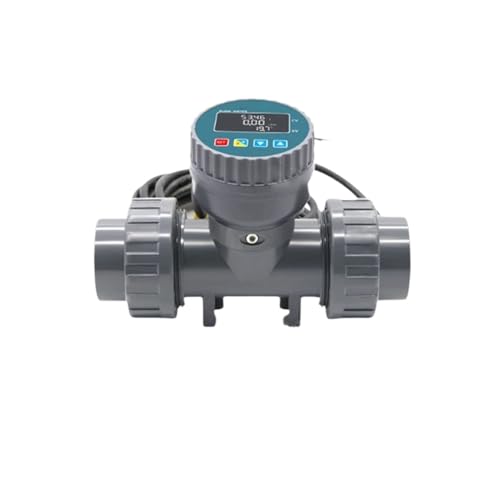OPFVUJIKX Digitaler PVC-Wasserdurchflussmesser mit LCD-RS485-Ausgang, säure- und alkalibeständigem Rohrsensor zur Bewässerung(ZJPVC-LCD-DN40) von OPFVUJIKX