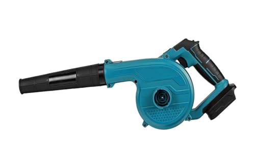 OPFVUJIKX Gebläse, 2 IN 1 2200 W Akku-Gartengebläse, Rotationssauger, sauberes Luftgebläse for Staubblasen, Elektrowerkzeug for 18-V-Akku Geräuscharm(2X 3.0Ah Battery) von OPFVUJIKX