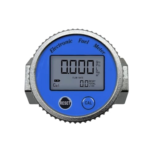 OPFVUJIKX Hochpräziser Kraftstoffzähler Digitalanzeige Turbinen-Kraftstoffdurchflussmesser Wasserdichter Turbinen-Durchflussmesser Einfache Installation(6f) von OPFVUJIKX