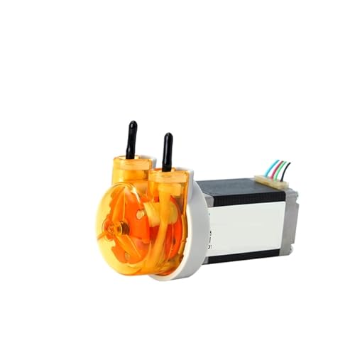 OPFVUJIKX KAS Schlauchpumpe 12 V 24 V Low Flow Selbstansaugende Pumpe mit Schrittmotor 3 Rotoren Hochpräzise Dosierpumpe Für flüssige Paste(S04,SF-12V-3 rotors) von OPFVUJIKX