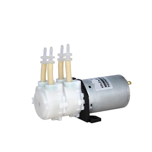 OPFVUJIKX KPP2 Mikro-Schlauchpumpe 24 V 12 V Low Flow Selbstansaugende Pumpe mit Doppelpumpenkopf Niederdruck-Dosierpumpe Für flüssige Paste(24V In Series,KPP2-B06) von OPFVUJIKX
