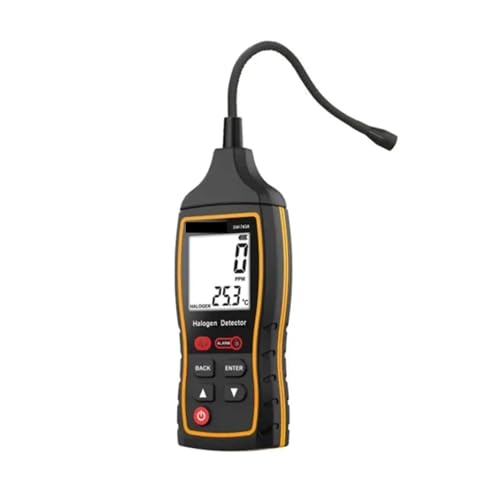 OPFVUJIKX SW-743A 0-1000PPM Halogen-Gasdetektor LCD-Hintergrundbeleuchtung Wasserdicht Mehrere Klimaanlagen Kühlung Für Arbeit und Zuhause von OPFVUJIKX
