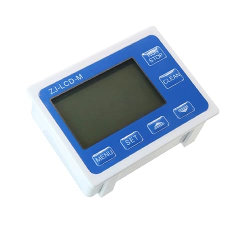 OPFVUJIKX ZJ-LCD-M 0,1–9999 l/Gal LCD Automatischer quantitativer Durchflussregler mit Durchflusssensor und Magnetventil G1/4–G1 for Befüllen(G1-2-S201) von OPFVUJIKX