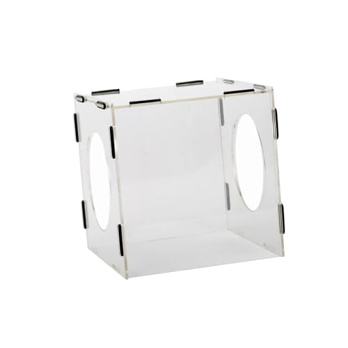 Staubbox, Geschlossene Schleifstaubbox, Abdeckung Acryl Transparent Mit 2 Löchern Staubdichter Staubkäfig Staubhaube for Polieren Gravieren Polieren zum Schleifen und Polieren Staubbox, Geschlossene Schleifstaubbox, Abdeckung Acryl Transparent Mit 2 Löchern Staubdichter Staubkäfig Staubhaube for Polieren Gravieren Polieren zum Schleifen und Polieren von OPFVUJIKX