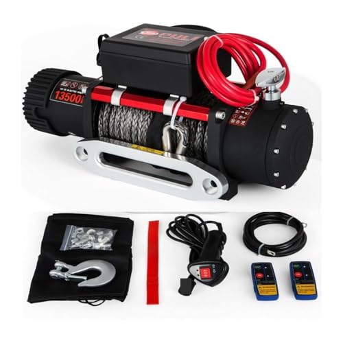 Synthetisches Seil Elektrische Winde 13500LBS 12V Winde 4X4 mit 2 Stück Fernbedienung for LKW Wohnmobile ATV UTV Für Heimwerker Synthetisches Seil Elektrische Winde 13500LBS 12V Winde 4X4 mit 2 Stück Fernbedienung for LKW Wohnmobile ATV UTV Für Heimwerker von OPFVUJIKX