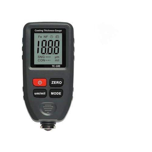 TC100 Automobil-Dickenmessgerät Autolack-Tester Dicke Beschichtungsmessgerät Ultrapräzise 0,1 Mikron/0-1300 Für Heimwerker(Grey) von OPFVUJIKX