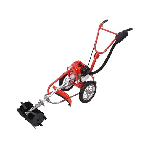 Tragbare Unkrautjätmaschine, handgeführter Unkrautstecher, Rasentrimmer, Fräse G0028, 2-Takt, 52 cc, mit Unkrautrad, 1,9 kW, 2,5 PS Für Heimwerker Tragbare Unkrautjätmaschine, handgeführter Unkrautstecher, Rasentrimmer, Fräse G0028, 2-Takt, 52 cc, mit Unkrautrad, 1,9 kW, 2,5 PS Für Heimwerker von OPFVUJIKX