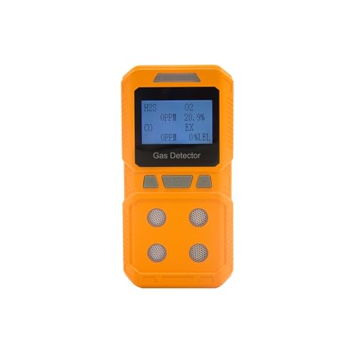 Tragbarer Vier-in-Eins-Diffusionsgasdetektor, explosionsgeschützter Alarm zur Erkennung giftiger und gefährlicher brennbarer Gase AGG24A Für Arbeit und Zuhause(Diffused HF) von OPFVUJIKX