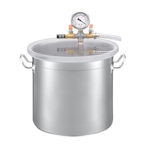 Vakuumfass 6L/12L/17L Edelstahl-Vakuumkammer Vakuum-Entschäumerfass for Epoxidharz AB-Kleber Für Heimwerker(6L liquefied/natural gas) von OPFVUJIKX