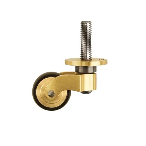 Bürostuhl Rollen 1/4 stücke Kupfer Möbel Rollen Schreibtisch Stuhl Sofa Schrank 360 ° Swivel Caster Rad Mehrere(Brass-T4927-1pc,4pc) von OPIGJUFD