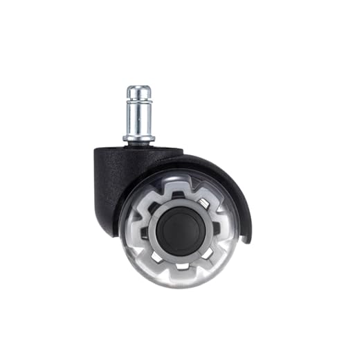Bürostuhl Rollen 1-5PCS Universal Stumm Rad Büro Stuhl Caster Swivel Gummi Weiche Rollen Möbel Hardware Räder for Schreibtisch(1 Piece) von OPIGJUFD